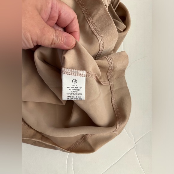 Fashion Nova Women Satin Mini Dress Tie Spaghetti Straps Size M Ruched Bust - Picture 11 of 13